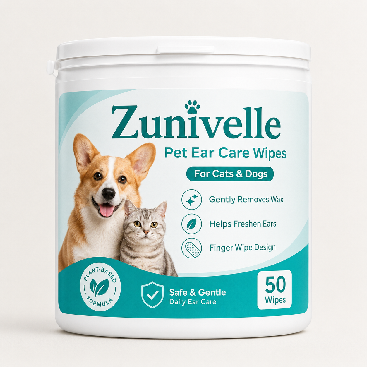 Zunivelle™Pet Ear Cleaner Finger Wipes🐾A Softer Way to Clean